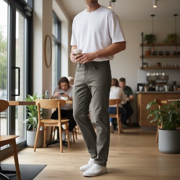 English Laundry Jeans Men's Gray Stretch Brixton Designer Denim Size 40x30 - Picture 1 of 9